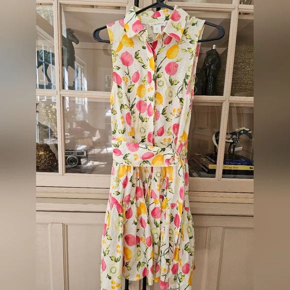 Cynthia Rowley Linen Blend Summer Dress - Picture 4 of 10